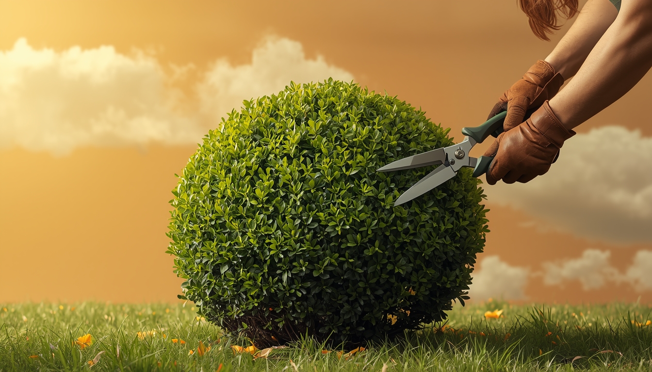 Expert shrub trimming by Xakriondchalvorn