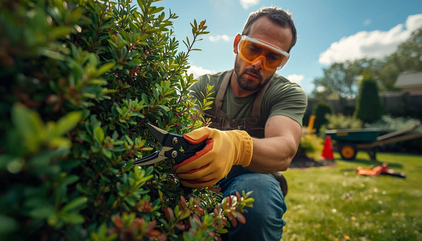 Shrub trimming service by Xakriondchalvorn